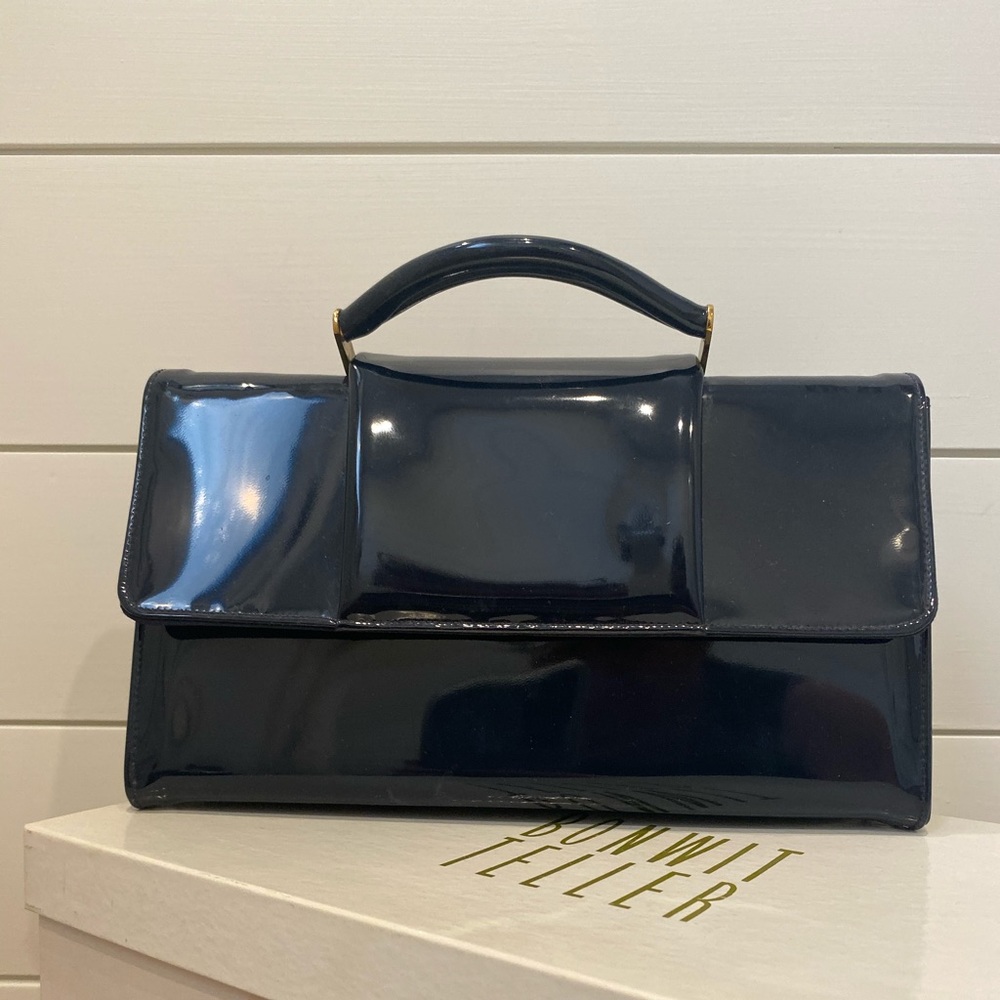 Bonnit Teller Vintage Navy Block Bag